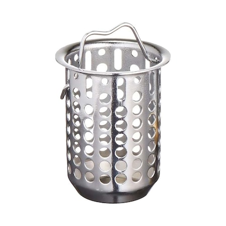Thrifco Plumbing 2-1/2 Inch Deep Replacement Basket for Jr. Duo Strainer, Chrome 9401801